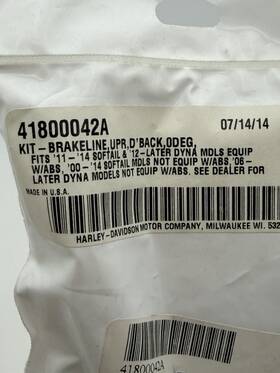 41800042a Harley-davidson Oem Nos Diamond Back Brake Line Kit 30 Inch New