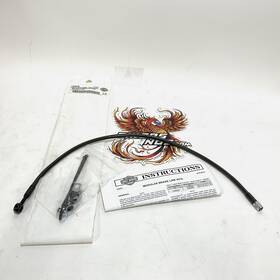 41800258 Harley-davidson New Genuine 2007 Up Diamond Black Upper Brakeline 24.5 Inch 0deg