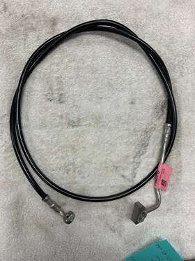 41800314 Harley-davidson 2015-2022 Touring Black Stainless Abs Front Upper Brake Line Oem