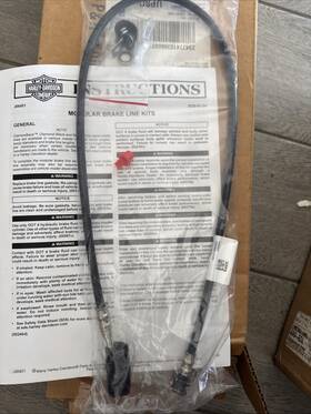 41800604 Harley-davidson Da Vinci Brakeline Flde Deluxe Front Abs To Manifold New In Box