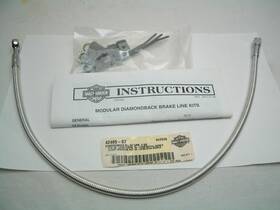 42485-07 Harley-davidson Diamondback Upper 24 Inch Front Brake Line Kit Softail Dyna Models 42485-07 Harley-davidson Diamondback Upper 24 Inch Front Brake Line Kit Softail Dyna Models