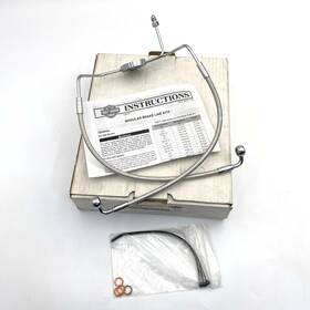 44907-08 Harley-davidson Oem Lower Diamondback Brake Line Non-abs 08-13 Touring Road King