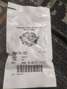 Harley-davidson 45074-95 Nos Oem Harley-davidson Front Brake Line Guide