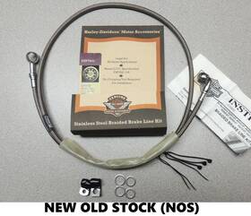 45289-99 Harley-davidson Nos Ft99-07 Fxst Softail Standard Braided Stainless Steel Front Brake Line