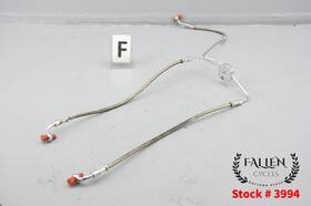 46223-03 Harley-davidson 2003 Softail Deuce Cvo 11/16 Inch Front Brake Hose Line Kit Steel Braided