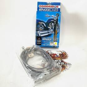 Hd0102-4fch Harley-davidson Hd0102-4fch/cl 8 Goodridge 2009-2013 Touring Stainless Braided Brake Line Kit