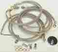 Hd-0505 Harddrive Steel Braided Brakeline Kit Clear