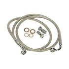 Hd-0800 Harddrive Steel Braided Brakeline Kit Oem Length