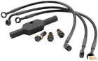Hd0042-1fpbk-bk Goodridge Ebony Front Brake Line Kit Stock Length