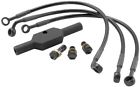 Hd0071-1fpbk-bk Goodridge Ebony Brake Line Kit Softail Single Front