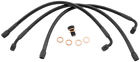 Hd0128-3fpbk-bk 10 Goodridge Front Ebony Brake Line Kits