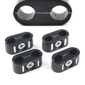 Hkseller2018 750000917791 4 Pcs Motor Brake Throttle Cable Wire Line Clips Holder Clamp For Harley 1984-up