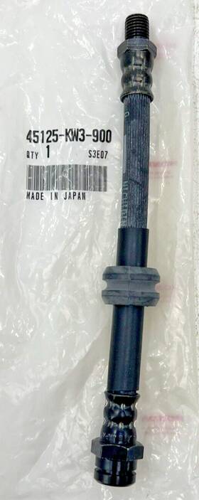 45125-kw3-900 Honda Nos Oem Motorcycle 88-90 Nx250 A Ac Upper Brake Hose