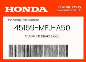 45159-mfj-a50 Honda Genuine Clamp Fr. Brake Hose -
