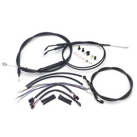 Fm-tghd-heck007-bk6 Httmt Extended Cable For Harley Dyna Fxdwg Fxdb Without Ut Abs 2012-2017 With 12 Inch Handlebar
