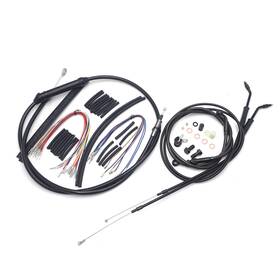 Fm-tghd-heck009-i-bk6 Httmt Softail 14 Inch Handlebar Extended Clutch And Brake Line For Harley Fxst/c 2007-2010