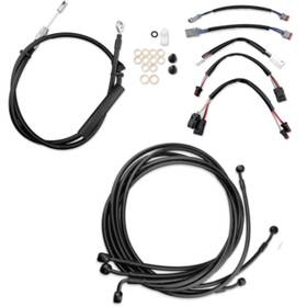 Fm-tghd-heck017-bk6 Httmt Extended Cable Brake Line 2021-2022 Flhx Flhr Fltru Fltrk Flhrxs Flhxs With 12 Inch Bar