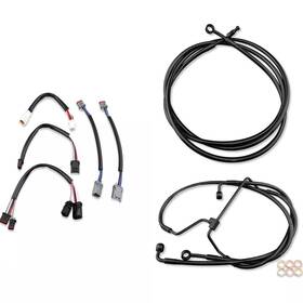 Fm-tghd-heck019-ii-bk6 Httmt Touring Extended Cable Kit For Harley Fltrx Flhr Flhx With 16 Inch Handlebar 2017-2020