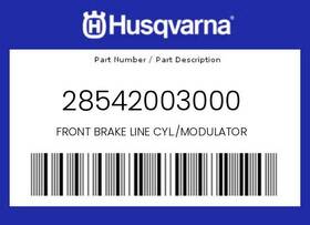 Husqvarna 28542003000 Genuine Front Brake Line Cyl./modulator -