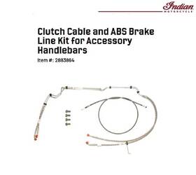 2883864 Indian Motorcycles Motorcycle 2018 Scout Bobber Abs Only-clutch/brake Line Kit -2883864