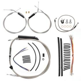 Ibhfxbdzx55 Ironbrotherhood 14 Inch Bar Extention Clutch Cable Set For 07-09 Softail Night Train No Abs