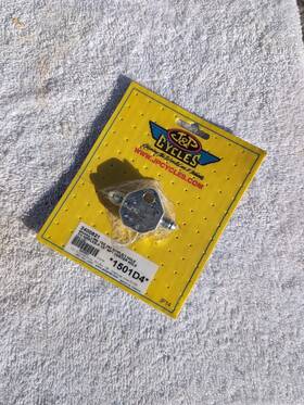 094100 J&p Cycles 1501d4 Chrome Brake Line Tee 2#3 Nipple 1 Hole 2/3 Nipples 1-8in Npt Center