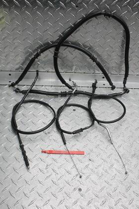 2199169 Kawasaki 2023 Ex650r Front/rear Brake Caliper Hoses With Throttle/clutch Cables