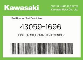 43059-1696 Kawasaki Genuine Hose-brake Fr Master Cylinder -