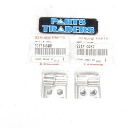 92171-0481 Kawasaki Genuine Front Brake Hose/line Clamp Set Kx250/f Kx450/f Klx450r Kx85 92171-0481 Kawasaki Genuine Front Brake Hose/line Clamp Set Kx250/f Kx450/f Klx450r Kx85