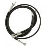 Kfx450-r-bk Streamline Rear Steel Braided Brake Line Standard Length Black
