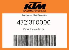 47213110000 Ktm Genuine Front Brake Hose -
