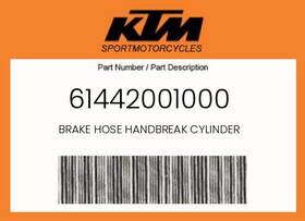 Ktm 61442001000 Genuine Brake Hose Handbreak Cylinder -