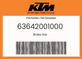63642001000 Ktm Genuine Brake Line -
