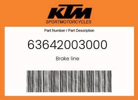 63642003000 Ktm Genuine Brake Line -