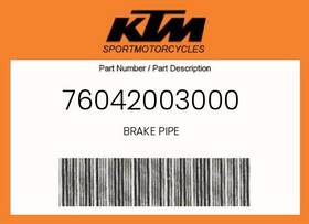 Ktm 76042003000 Genuine Brake Pipe -