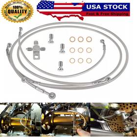 Kyqp1279 Ky-auto 3 Line 2 Inch Steel Braided Front Brake Kit For Yamaha Banshee 350 1987-2015