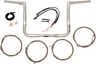 La-7361kt3-10 La Choppers Handlebar Kit Stainless Braided Ape Hanger