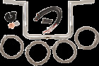 La-7361kt3-14 La Choppers Ape Hanger Handlebar Kits Stainless Braided