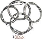 La-8052kt-04 La Choppers Handlebar Cable And Brake Line Kit Stainless Steel