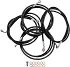La-8052kt-04b La Choppers Handlebar Cable Brake Line Kit Black Vinyl Beach