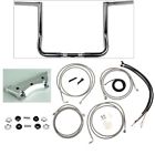 La-8052kt2-13 La Choppers Complete Stainless Cable Kit Chrome Twin Peak Apes