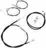 La-8100kt-16b La Choppers 15-17 Cable Brake Line Kit In Ape Hangers Blk Harley Fxstd Flstn