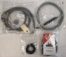 La-8051kt2-13 La Choppers 0610-1238 Harley Flh Handlebar Cable Kit Abs 08-13