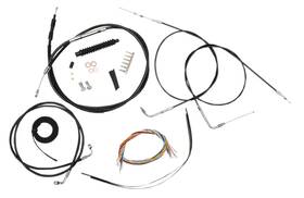 0610-1323 La Choppers 2007-2013 Harley Dyna Softail Sportster Black Vinyl Brake Line 0610