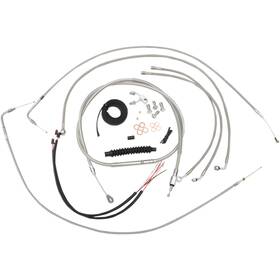 0610-1334 La Choppers 12-14 Inch Handlebar Cable/brake Line Kit 2011-14 Abs Harley Softail