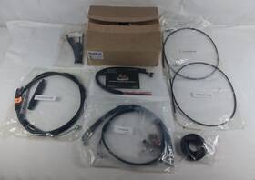 0610-1337 La Choppers For Harley 05-17 Softail Blk Braided Cable Brake Line Kit