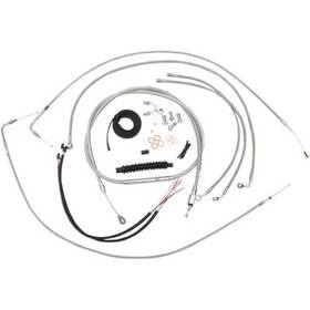 0662-0412 La Choppers 15-17 Inch Handlebar Cable/brake Line Kit For 2016-17 Harley Fxsb With Abs