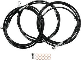 Hs76xn0b6p La Choppers Front Brake Line Kit Use W 12-14 In Ape Hangers Harley Police 14-15