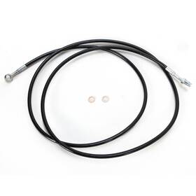 La-8052c13b La Choppers Black Vinyl-coated Ss Hydraulic Clutch Line Kit -