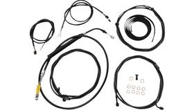 La-8058kt3-16b La Choppers Complete Plug And Play Cable Kit - 15 Inch -17 Abs